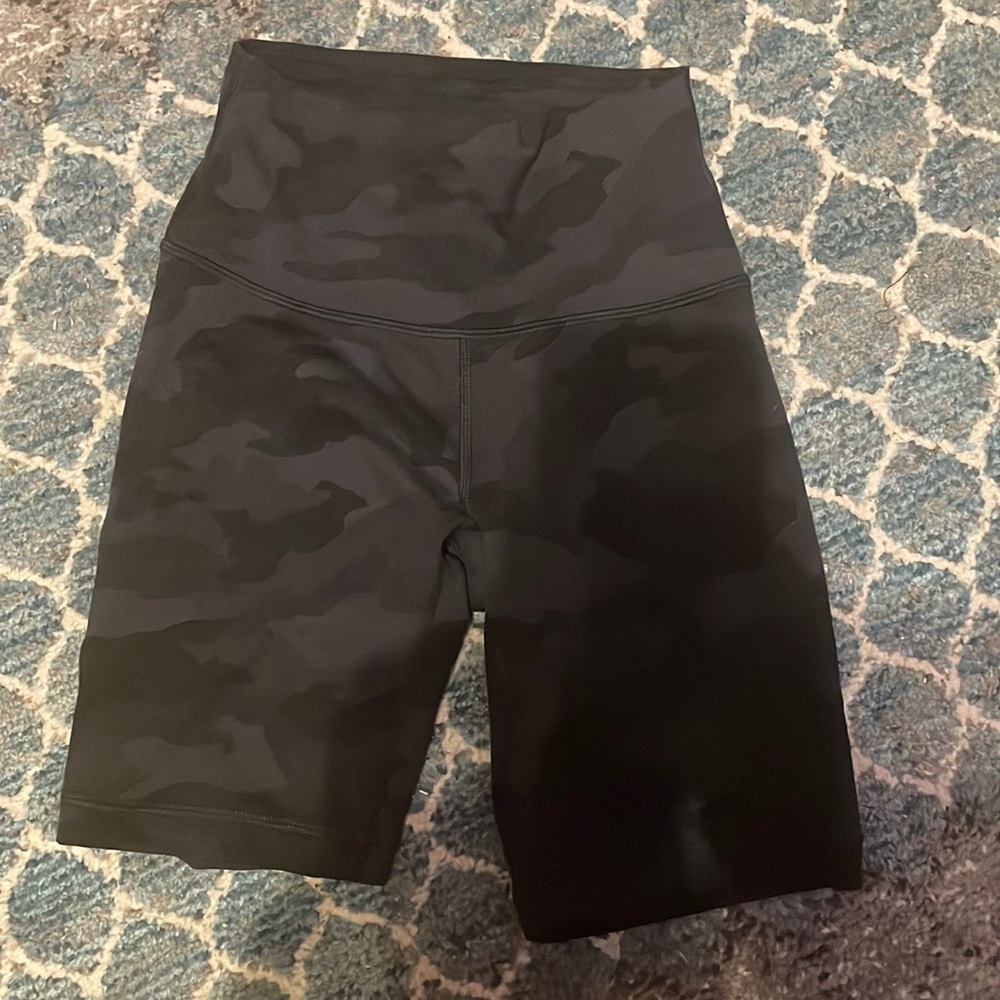 Lulu Lemon Camo Biker Shorts